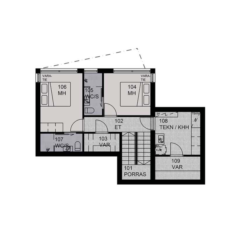 Villa Royal Ruka huoneiston 1. kerros